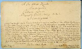 Handwritten dedication of ''Brandenburger Concertos'' to Christian Ludwig, Margrave of Brandenburg 2