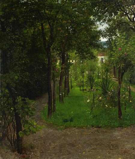 Apotheker Wimmers Garten in Kraiburg 1883