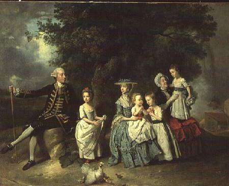 Group Portrait of the Colmore Family von Johann Zoffany