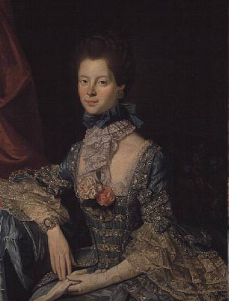 Queen Charlotte Sophia (1744-1818) wife of King George III (c.1765) von Johann Zoffany