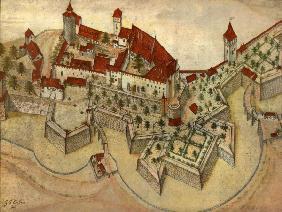 Nürnberg, Burg, Zeichnung von Erasmus