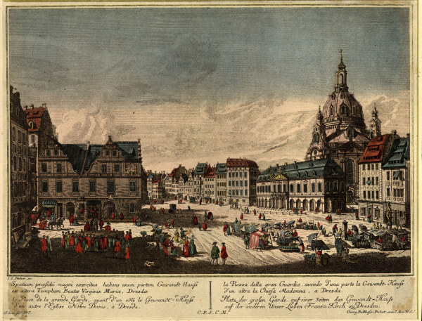 Dresden, Neumarkt von Johann Jakob Stelzner