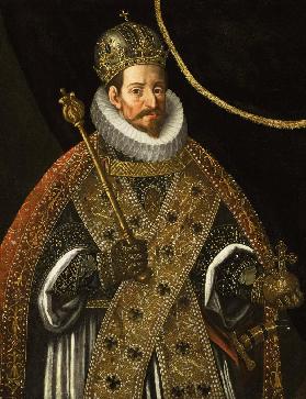 Porträt von Kaiser Matthias (1557-1619) im Kaiserornat