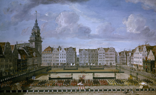 Dresden, Altmarkt von Johann Samuel Mock