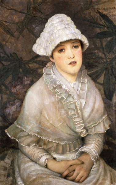 Dame in weiß (My Wee White Rose) von John Atkinson Grimshaw