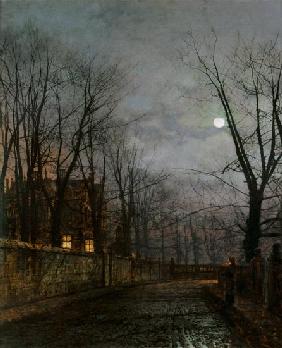 Moonlit Street Scene 1882
