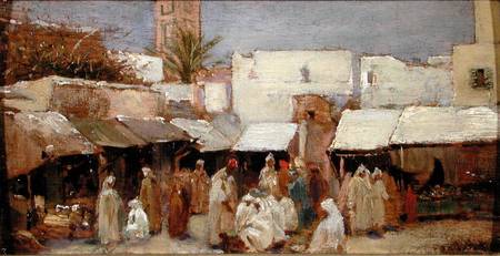Market Place, Tangiers von John-Bagnold Burgess