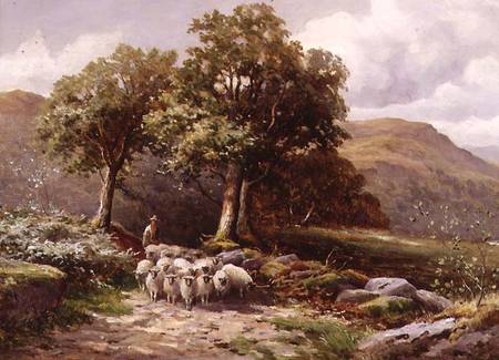 Landscape with a Flock of Sheep von John Bates Noel