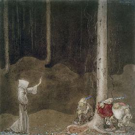 Brother St. Martin and the Three Trolls, 1913 (w/c on paper) 17th