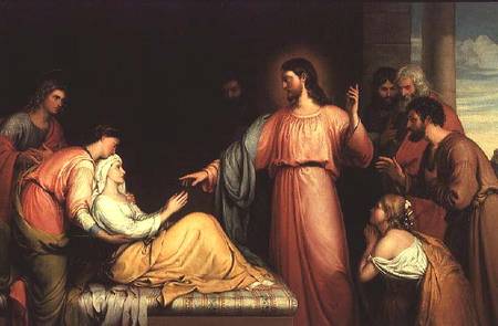 Christ healing the mother of Simon Peter von John Bridges
