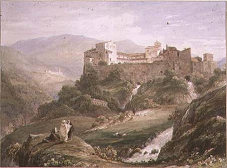 Italian Landscape, with Monastery von John Byrne