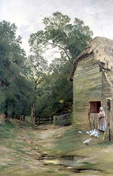 A Surrey Farmyard von John Clayton Adams