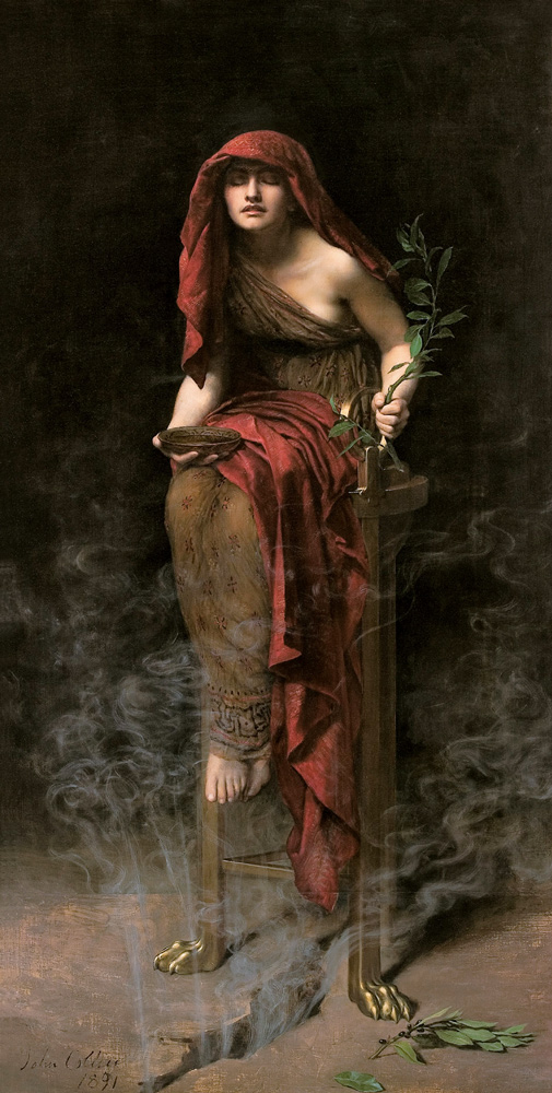 Priestess of Delphi von John Collier