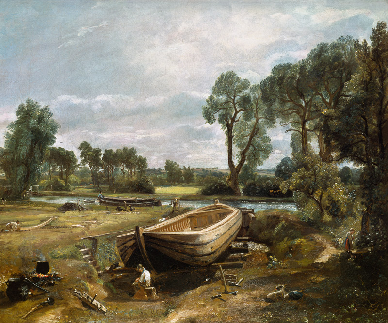 Boat Building von John Constable