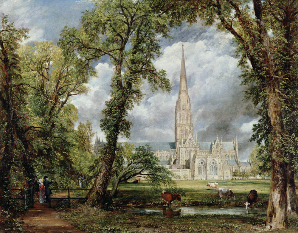 Die Kathedrale von Salisbury vom Garten des Bischofs aus gesehen von John Constable