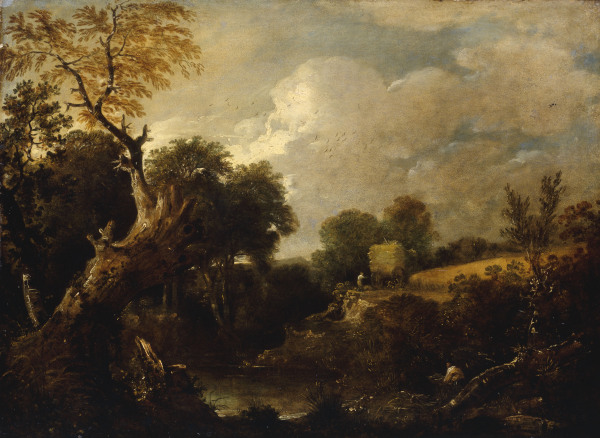 J.Constable, The Harvest Field, c.1796. von John Constable