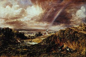 Landschaft mit Mühle und Regenbogen von John Constable