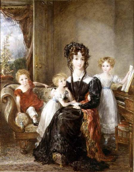 Portrait of Elizabeth Lea and her Children von John Constable