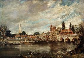 The Bridge of Harnham and Salisbury Cathedral c.1820