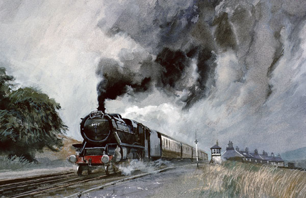 Steam Train at Garsdale, Cumbria von John  Cooke