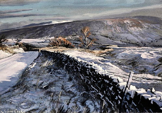 Winter Morning Above Dentdale, Cumbria von John  Cooke