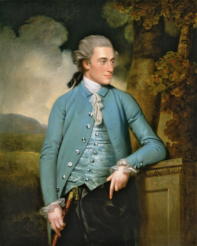 A portrait of John Mortlock of Cambridge and Abington Hall, Great Abington, Cambridgeshire von John Downman