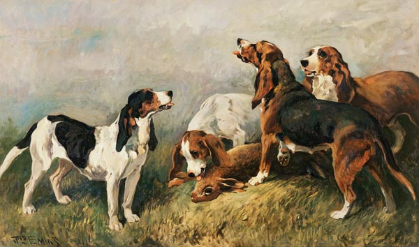 Hounds with a Hare von John Emms