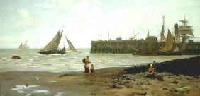 Low Tide, Whitstable Harbour 1885