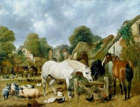 Horses in a Paddock 1852