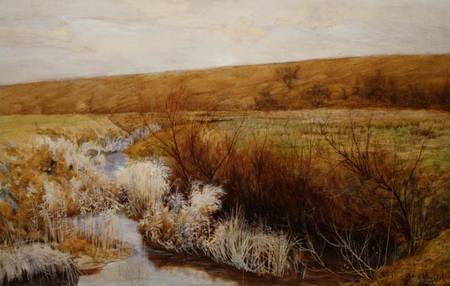 A Meadow in Winter von John George Sowerby