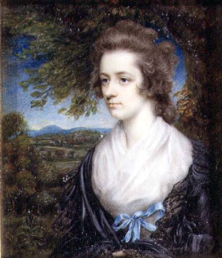 Portrait of Margaret Hazlitt, Sister of William Hazlitt von John Hazlitt