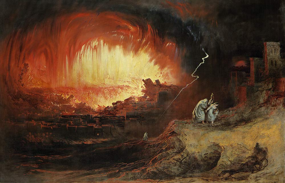 Die Zerstörung von Sodom und Gomorra von John Martin