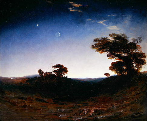 Moonlight (oil on canvas) von John Martin