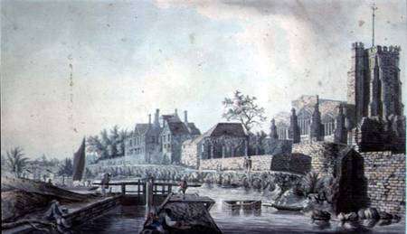 All Saints' Church and the Archbishop's Palace, Maidstone von John Melchior Barralet