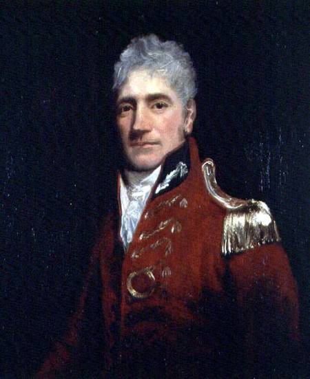 Possibly a portrait of Major General Lachlan Macquarie (1761-1824), Governor of New South Wales 1809 von John Opie