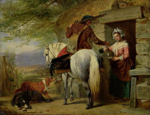 A Scotch Roadside Inn, 1850 (oil on canvas) von John Phillip