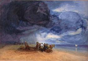 Storm on Yarmouth Beach 1831  on