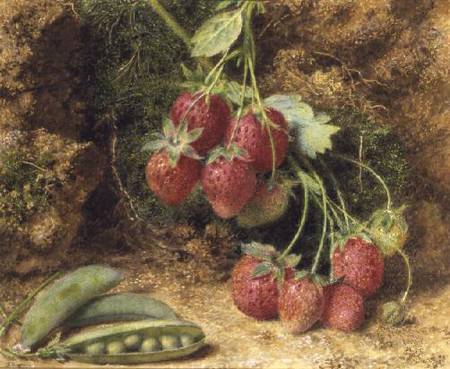 Strawberries and Peas von John Sherrin