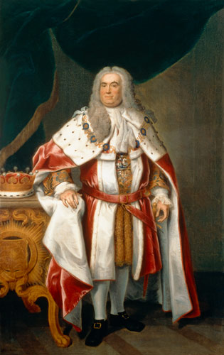 Portrait of Sir Robert Walpole (1676-1745) Earl of Orford von John Theodore Heins