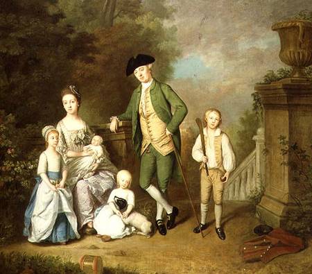 Portrait of the Wallace Family von John Thomas Seton
