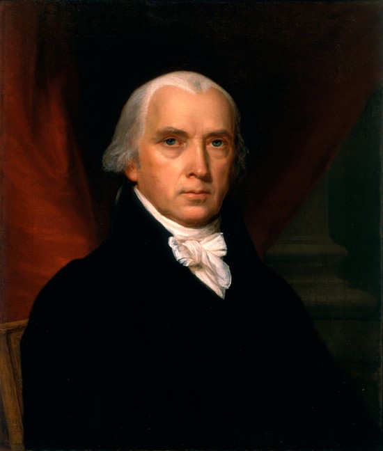 Porträt von James Madison (1751-1836) von John Vanderlyn