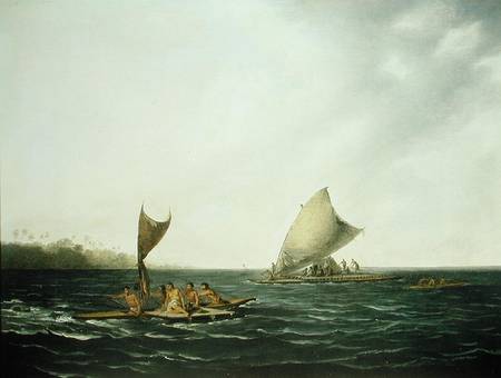 Tonga Canoes von John Webber