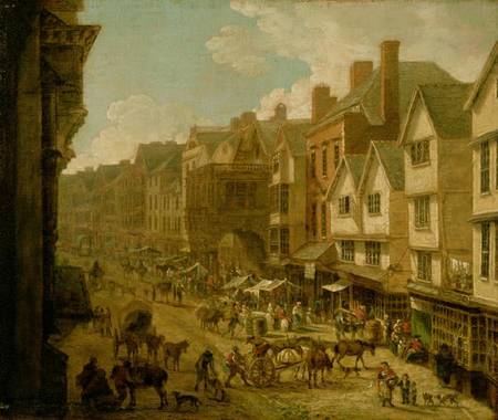 The High Street, Exeter, 1797 von John White Abbott