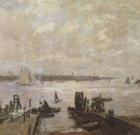 Portsmouth Harbour von John William Buxton Knight