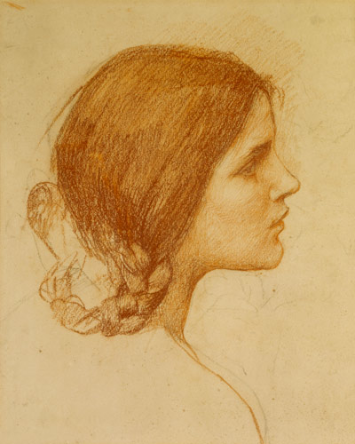 Head of a Girl von John William Waterhouse
