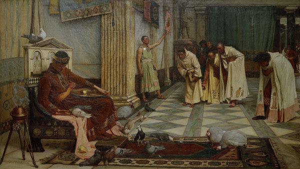 Honorius / Court / Painting / Waterhouse von John William Waterhouse