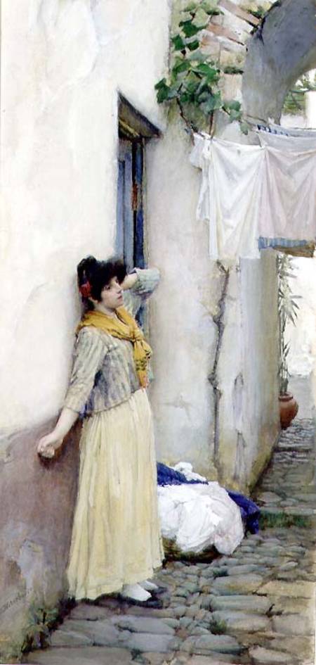 Italian Girl John William Waterhouse Als Kunstdruck Oder Handgemaltes 