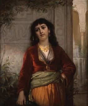 The Unwelcome Companion (A Street Scene in Cairo) c.1872-73