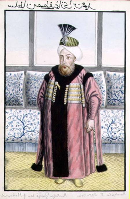 Mustapha II (1664-1703) Sultan 1695-1703, from 'A Series of Portraits of the Emperors of Turkey' von John Young