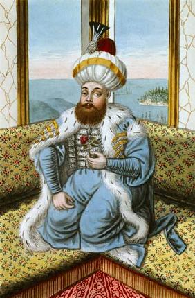 Mehmed II (1432-81) called 'Fatih', the Conqueror, from 'A Series of Portraits of the Emperors of Tu 1808  on